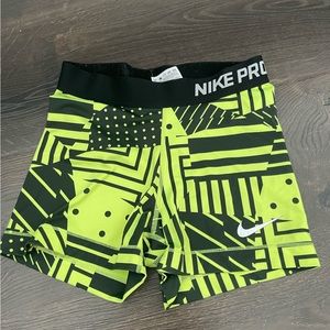 neon yellow nike pros